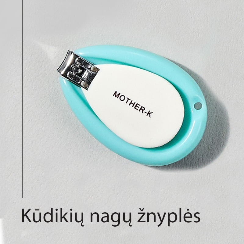 Mother-K 4-ių dalių Vaikų nagų priežiūros rinkinys dėžutėje, nuo 0 mėn. amžiaus