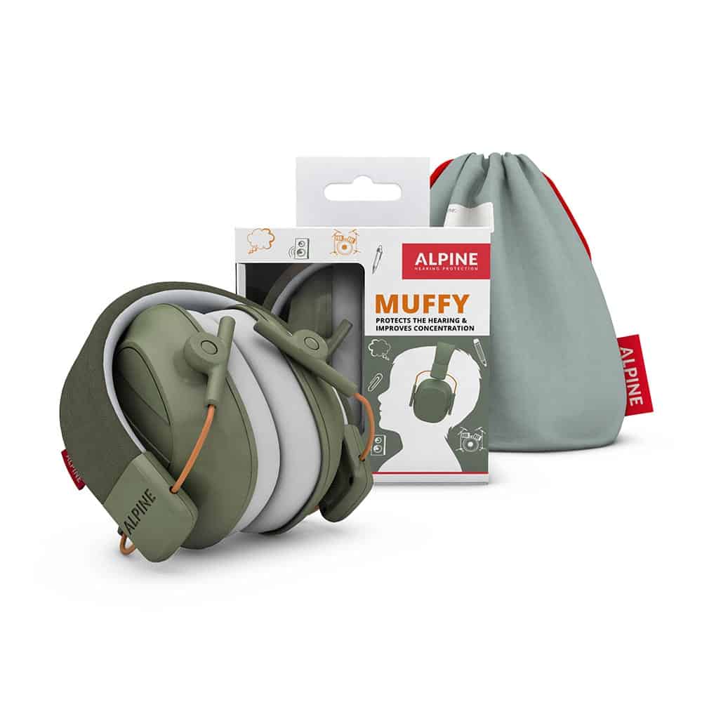 Alpine Muffy Kids ausinės 5-16 metų vaikams (tamsiai žalios)