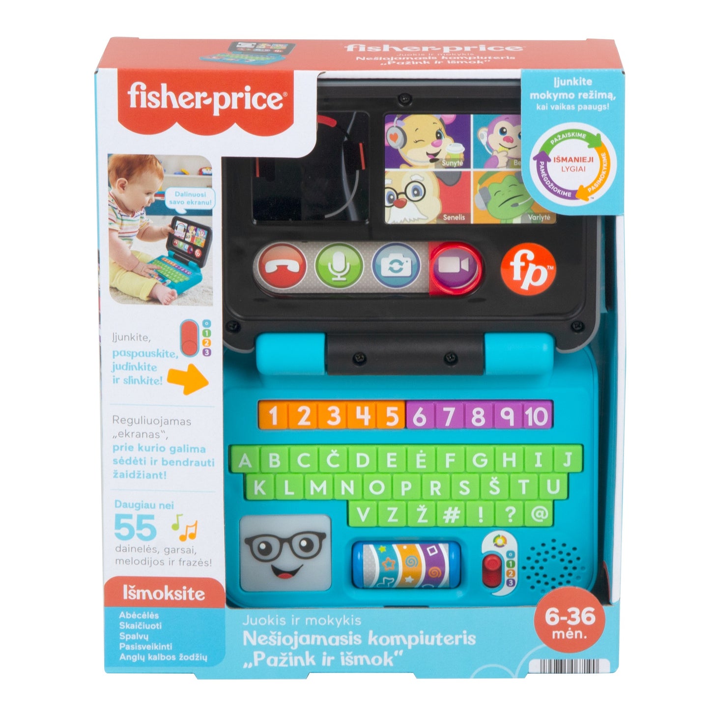 Nešiojamasis kompiuteris „Pažink ir išmok“ (Lietuviškai įgarsintas)