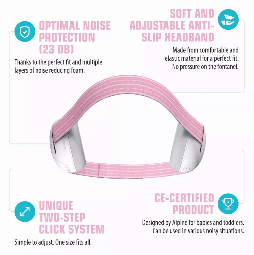 Alpine Muffy Baby ausinės kūdikiams (rožinė)