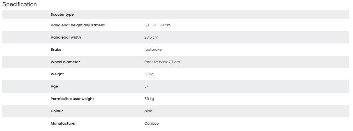 Cariboo LEDstar (rožinis)