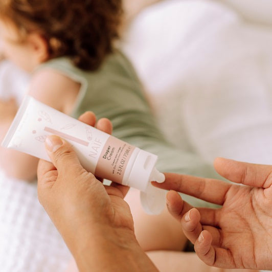 Naïf Baby & Kids kremas kūdikiams, skirtas sauskelnių sudirgintai visų tipų odai